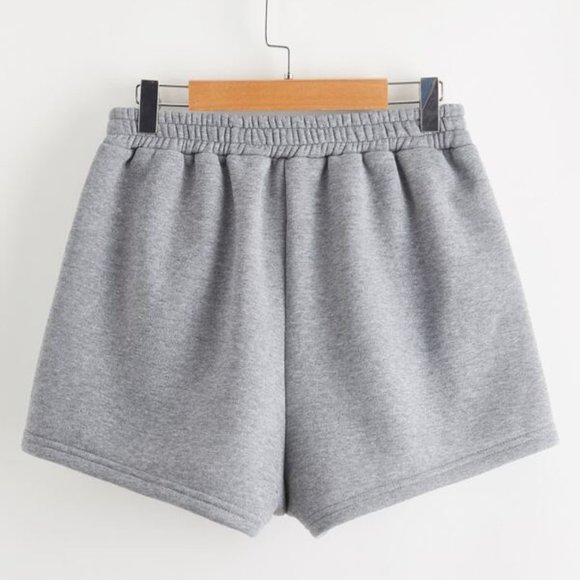 LIGHT GRAY SWEATSHORTS - Picture 3 of 6